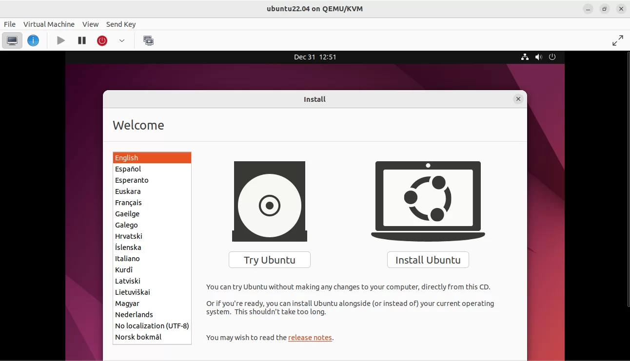 Ubuntu 操作系统就会启动