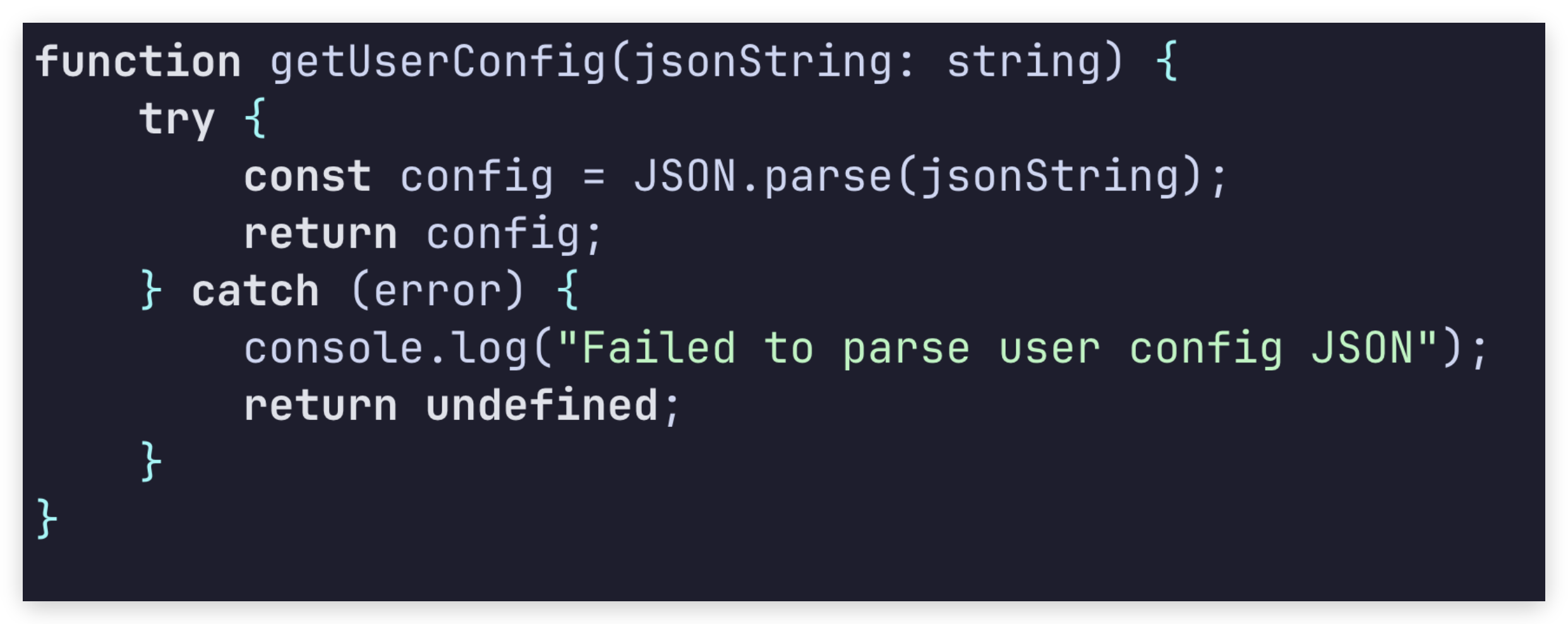 try catch around json parse