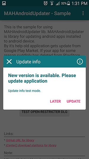 Hummatli/MAHAndroidUpdater Android update checker library 
