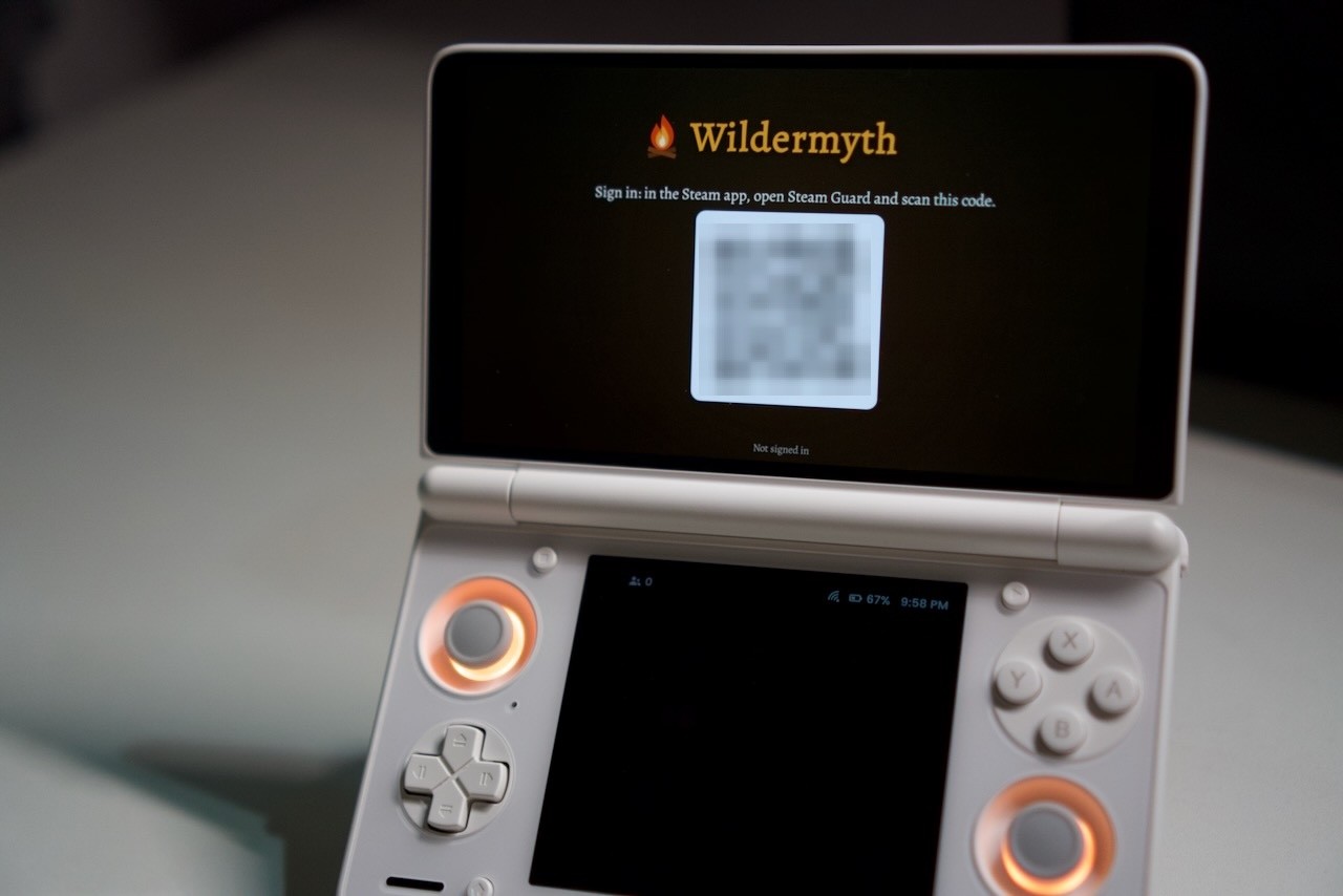 Sign in by scanning a QR code with the Steam app