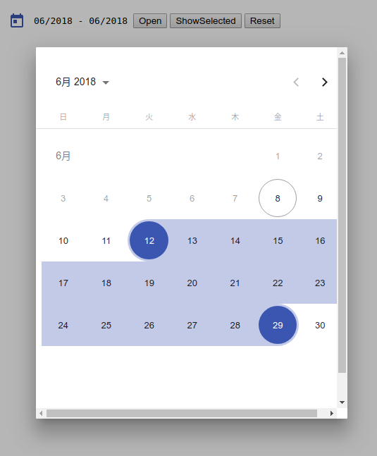 GitHub hungnt167/ngrangecalendar Range Calendar Angular