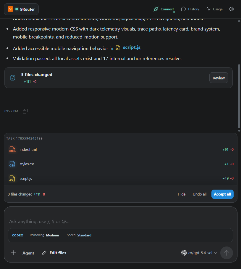 RelayCode changed-file review UI