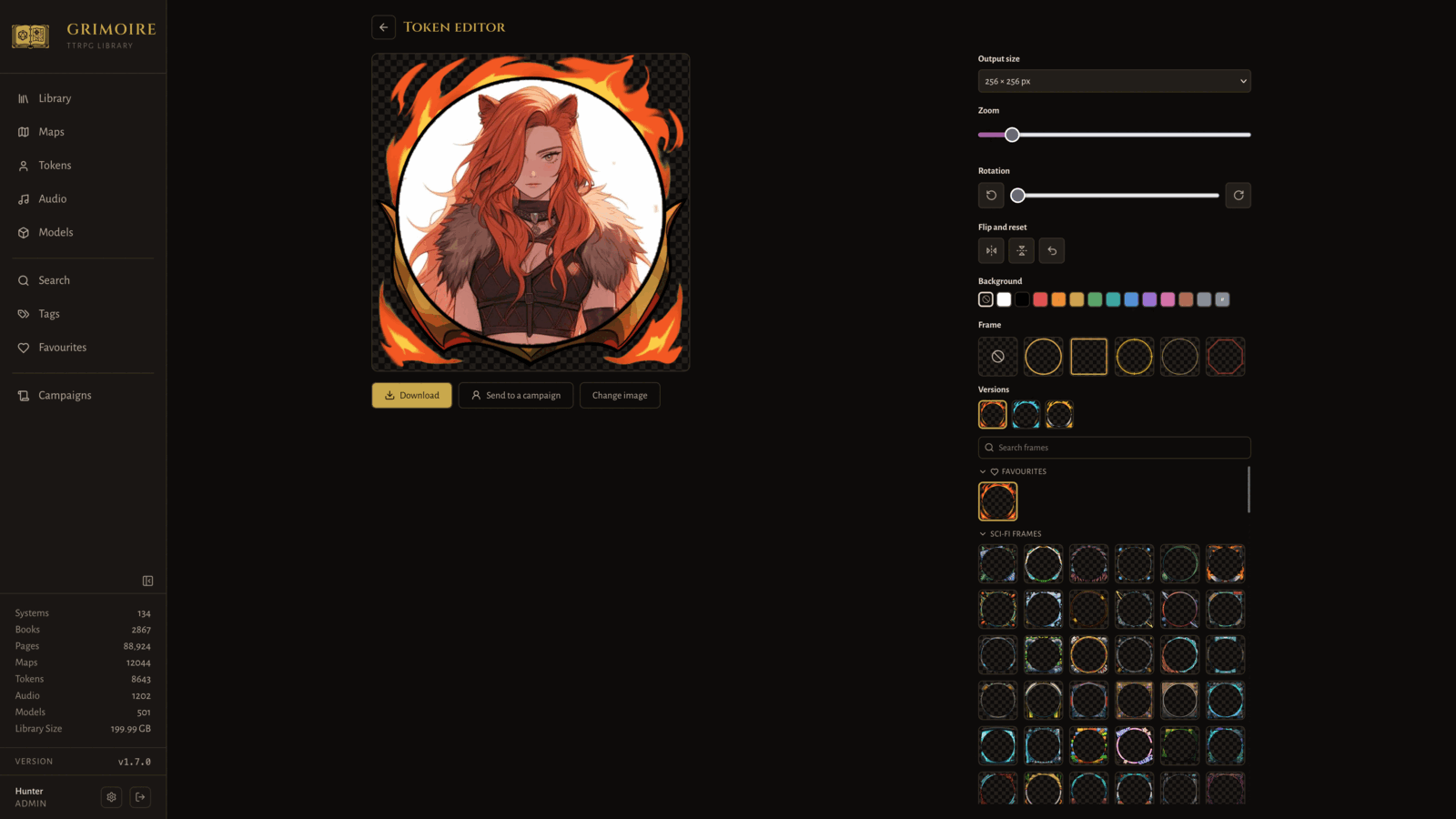 Token editor