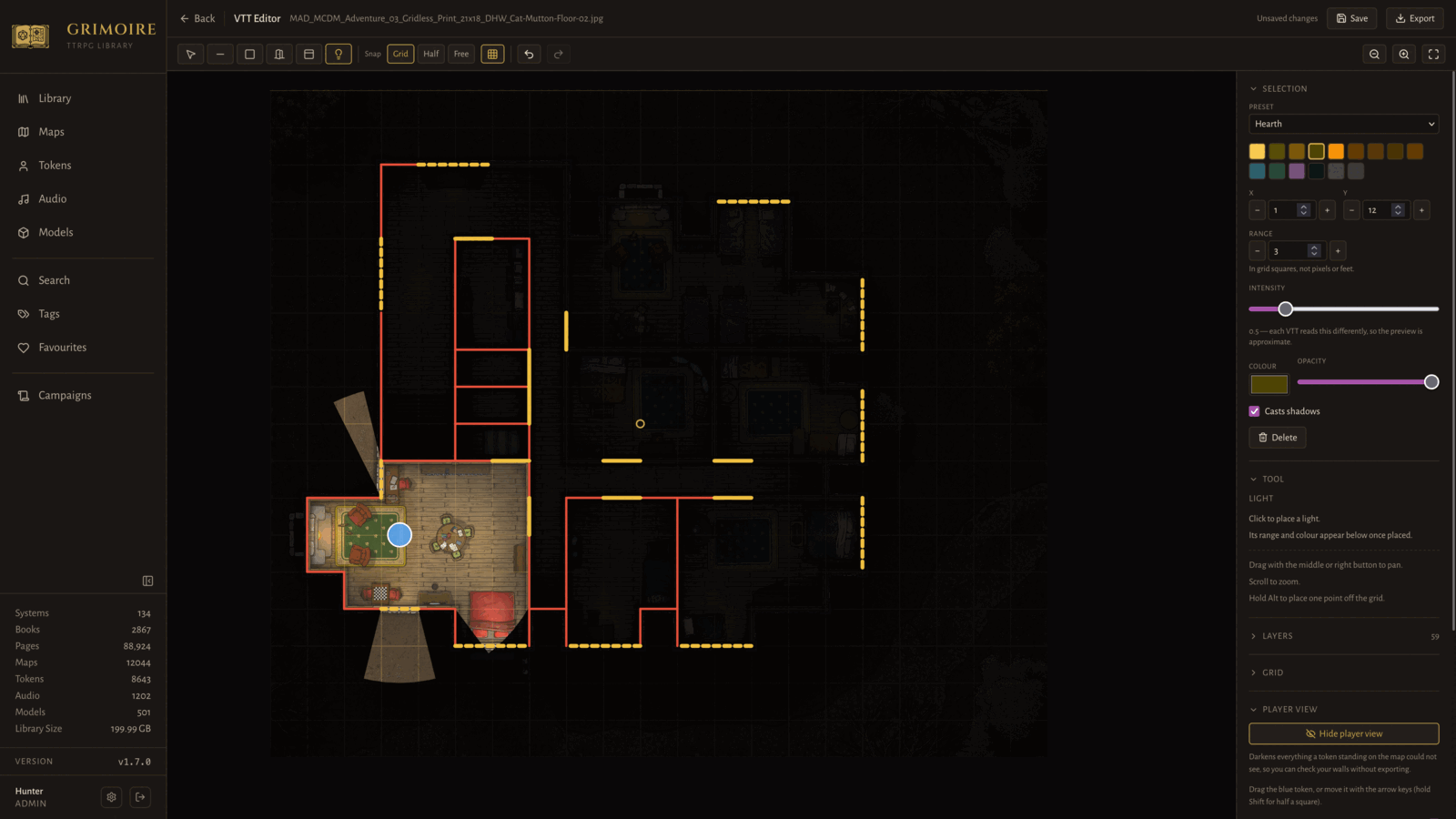 UVTT map editor token vision preview