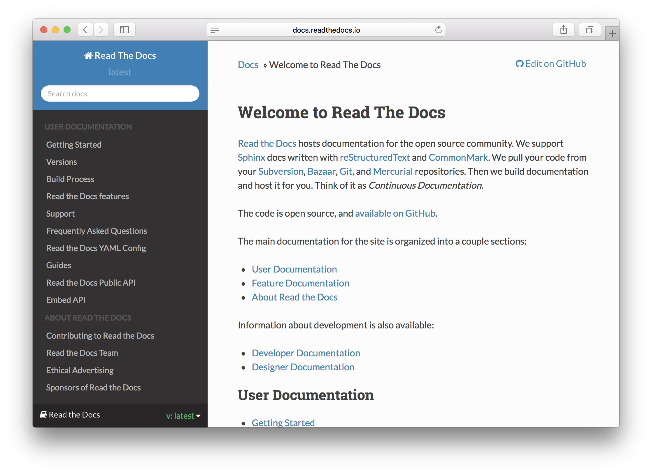 Later docs. Readthedocs. Readthedocs install. Read documentation documentation:. Sphinx doc Theme.