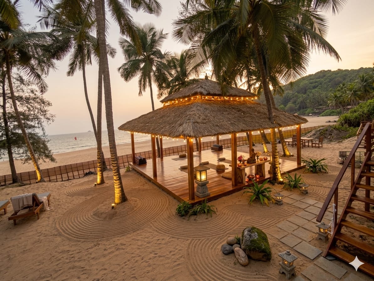 Yoga session at Kamaxi Beach Resort