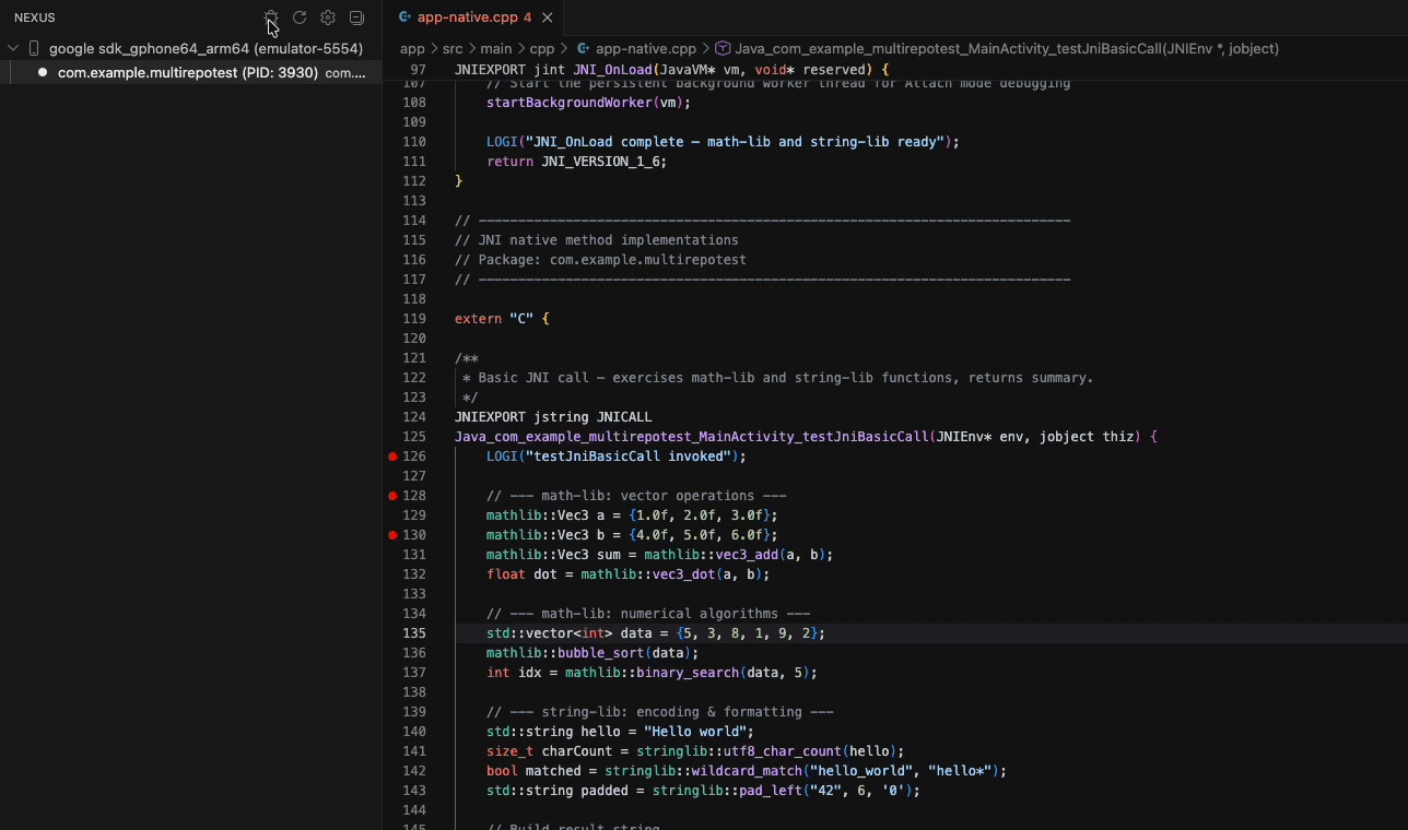 Nexus VS Code extension demo