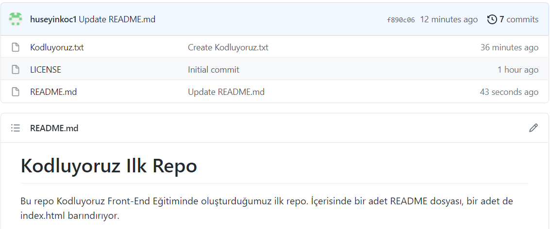 GitHub - huseyinkoc1/kodluyoruzilkrepo: Kodluyoruz Eğitimi kapsamında ...