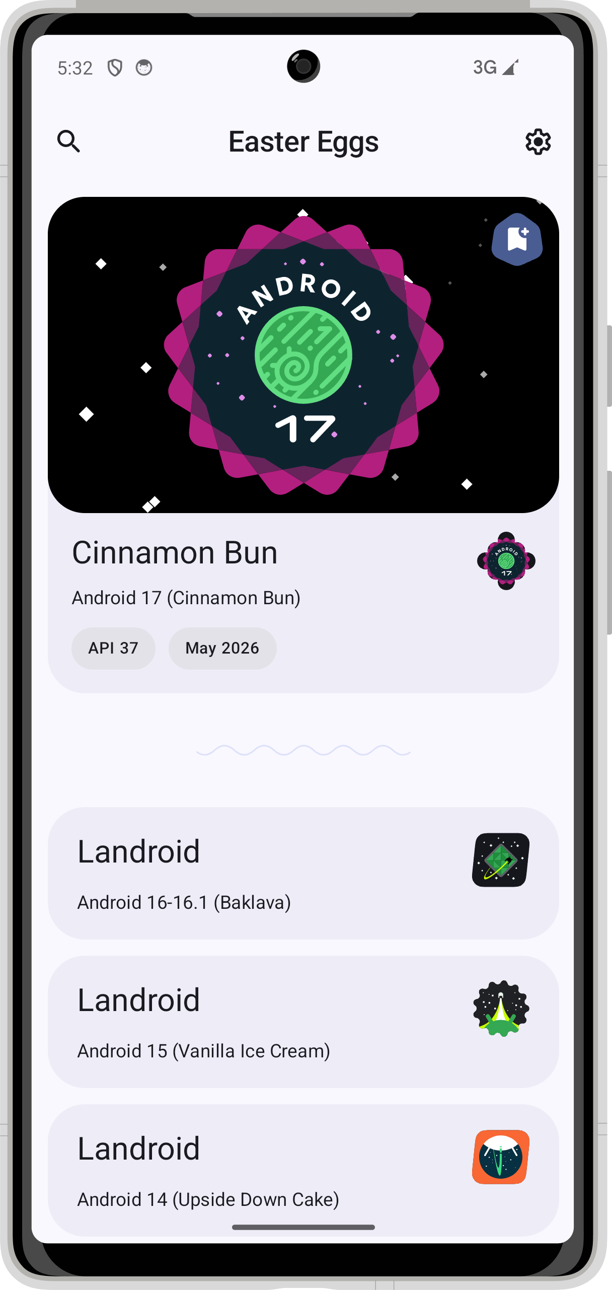 Screenshot 2 of Android Easter Eggs — opens full size