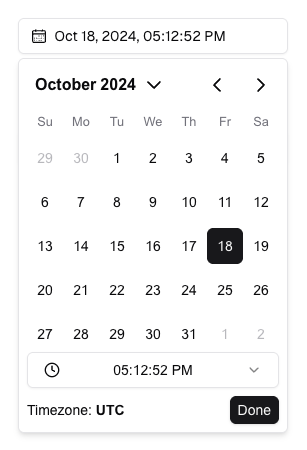 Simple DateTime Picker