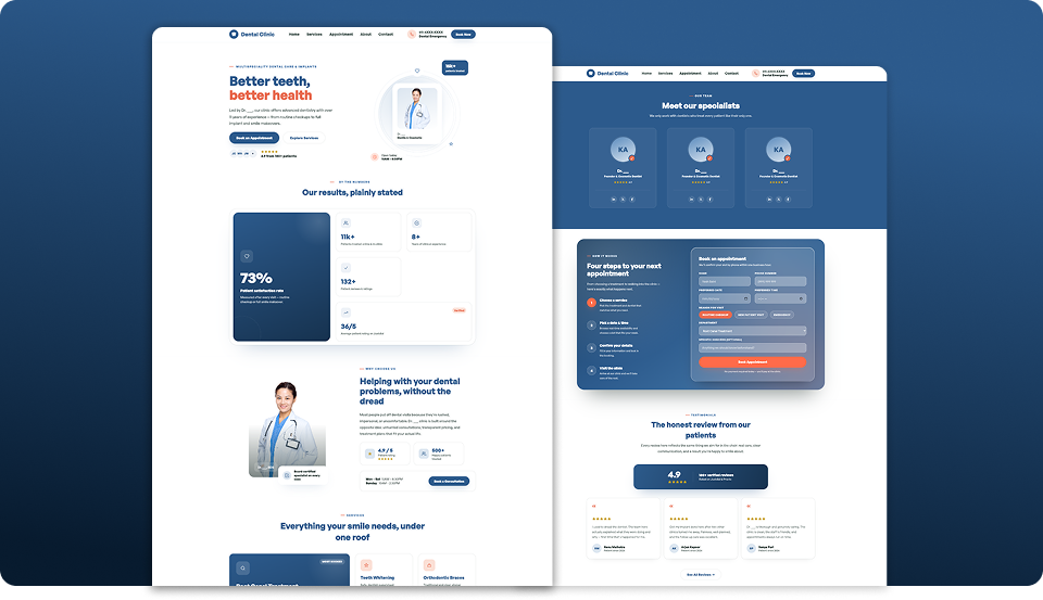 Dental Clinic Website