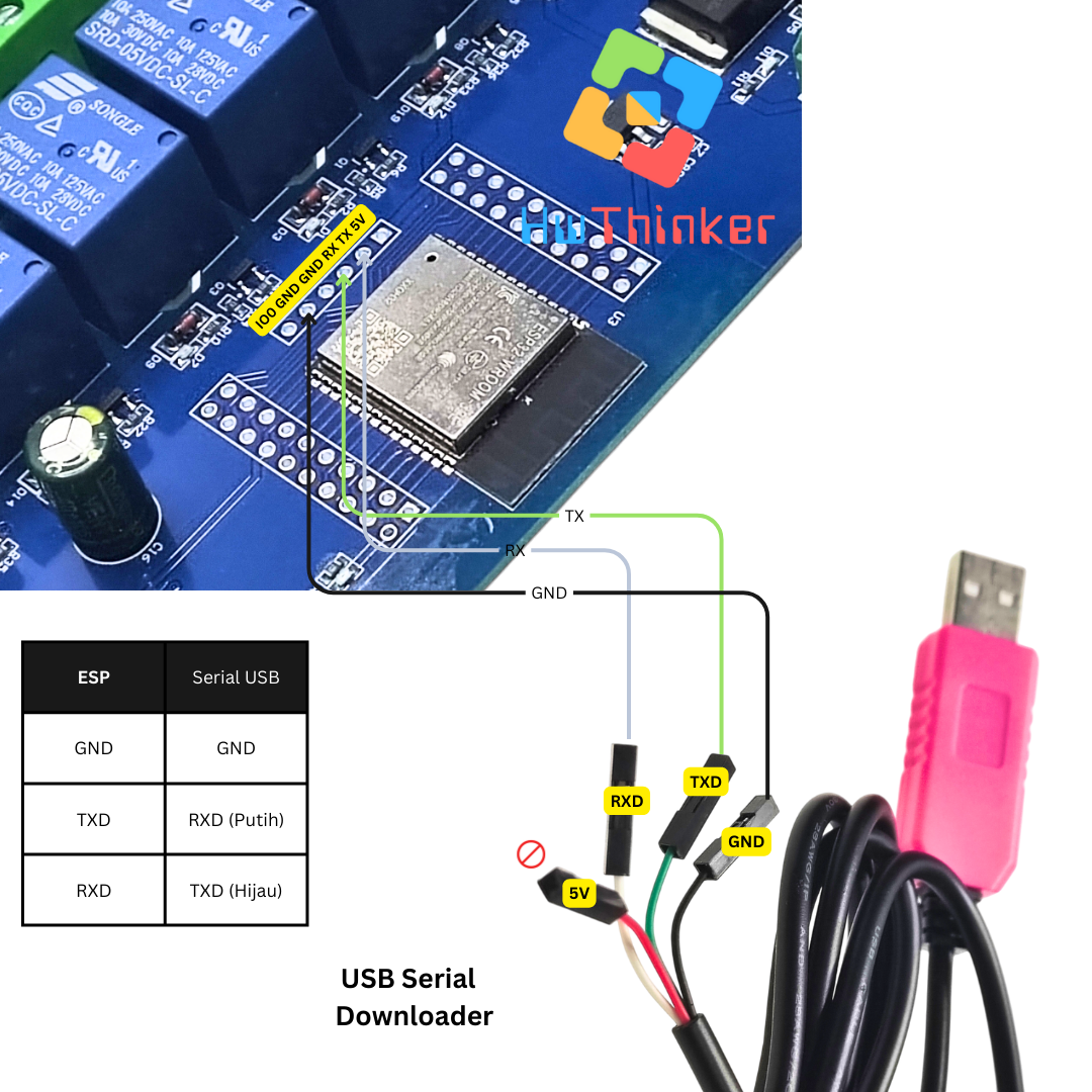 ESP32 relay 8 ch