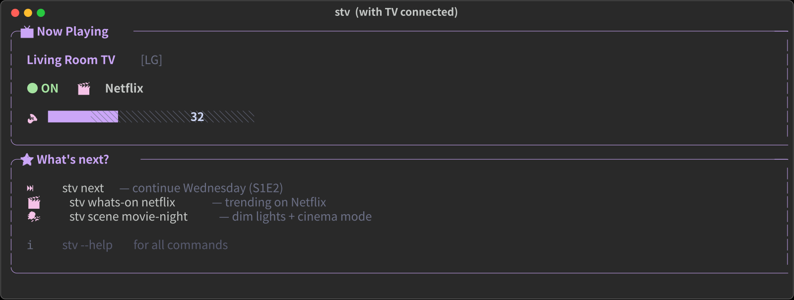 stv home dashboard