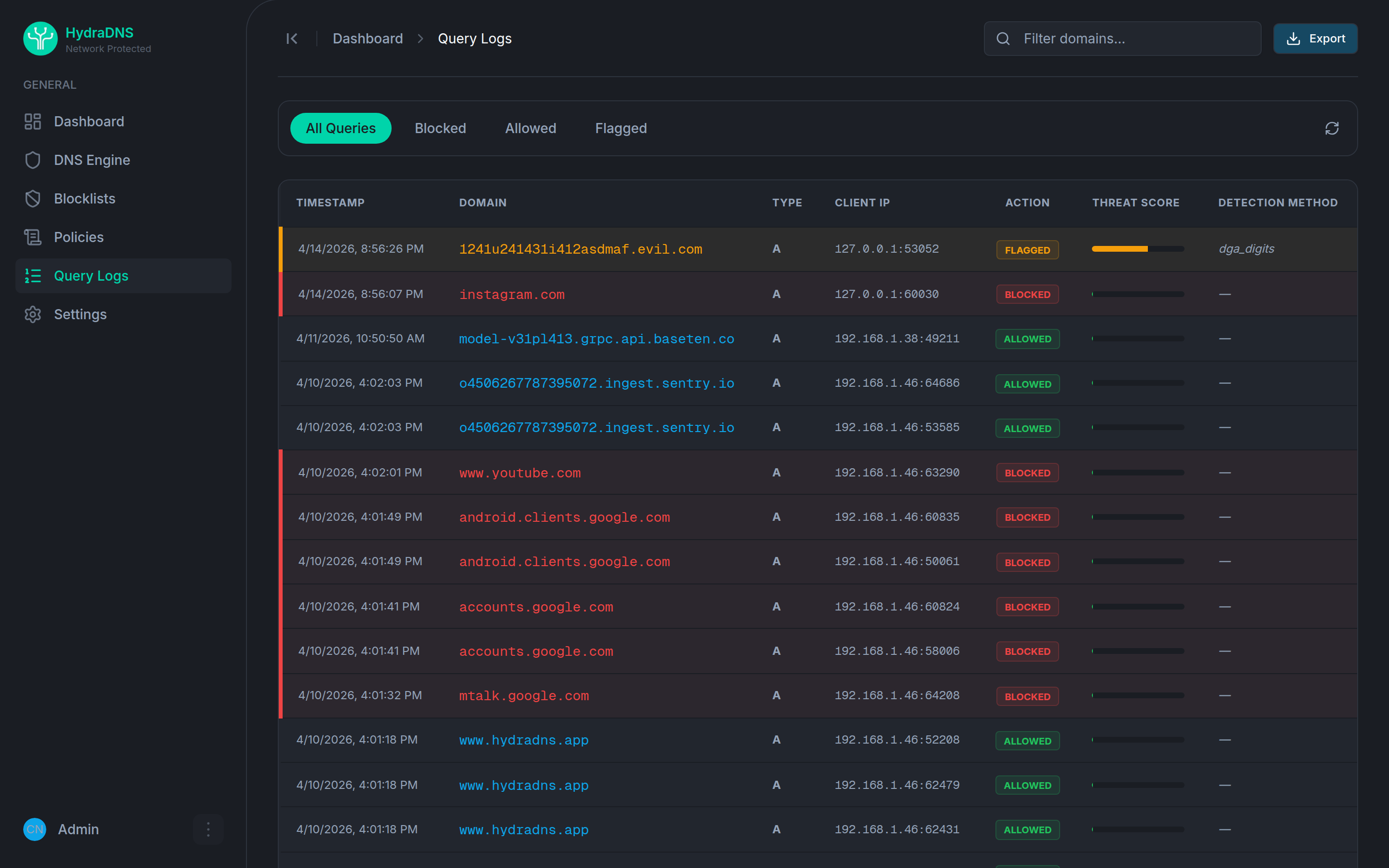Query logs