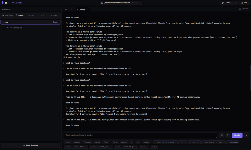 Phi screenshot