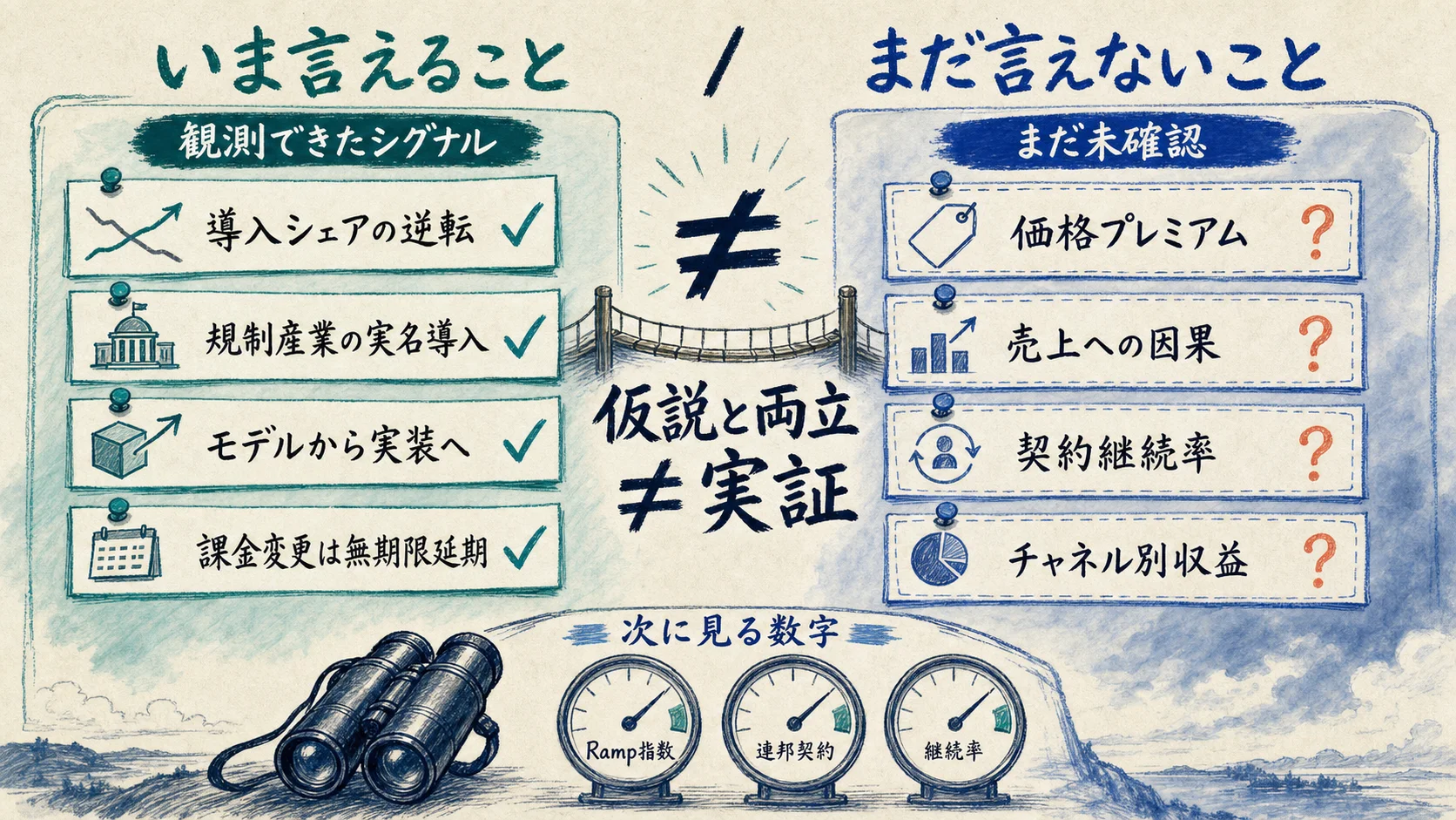 いま言えること/まだ言えないこと
