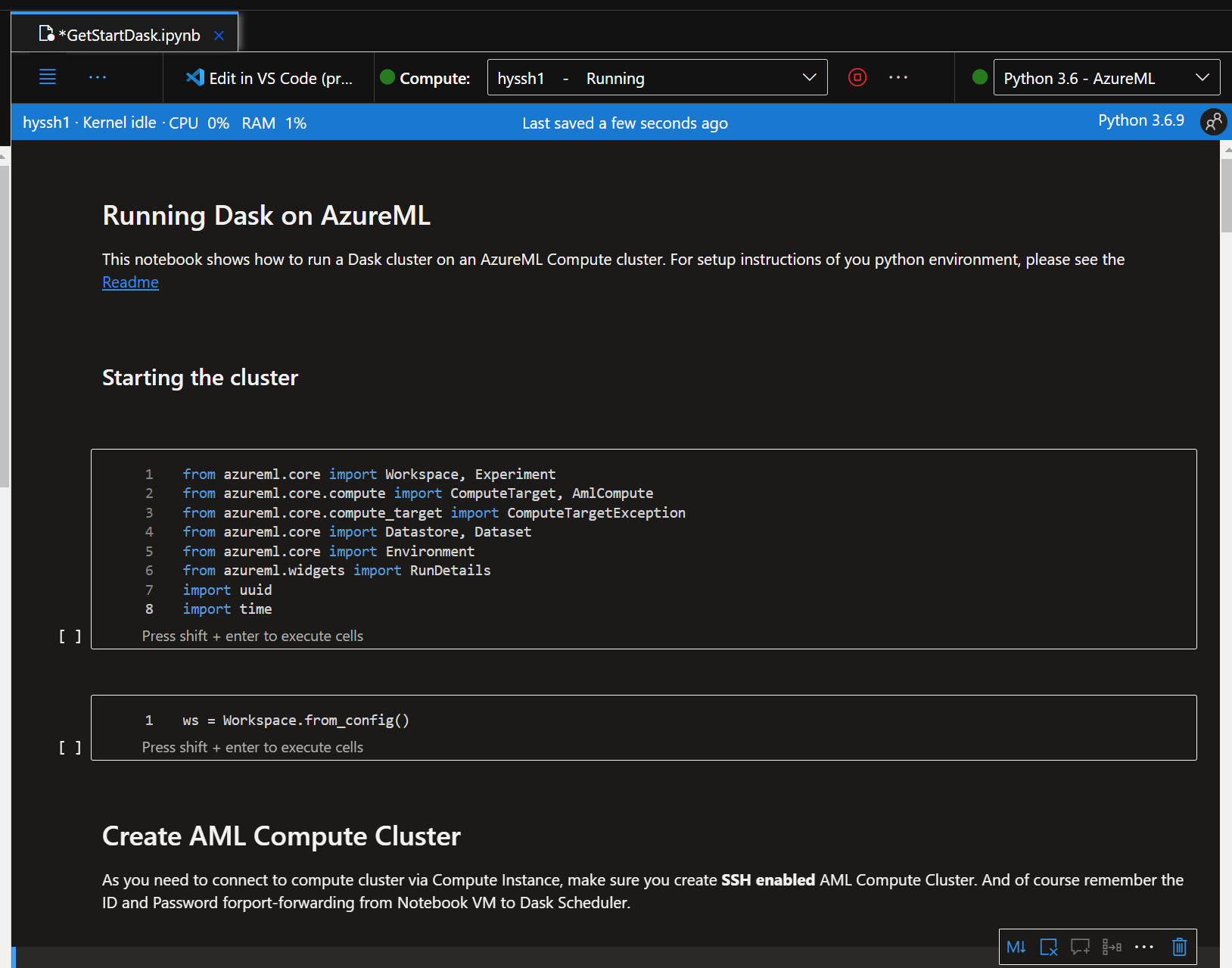 GitHub - Hyssh/aml-dask-interactive: Create Interactive DASK Cluster On ...