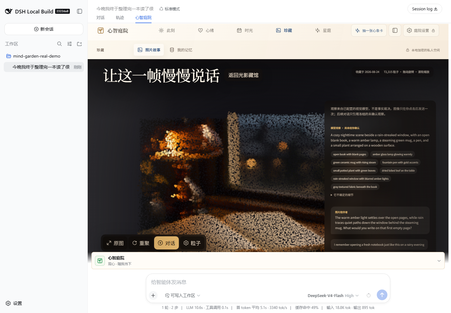 A real DeepSeek V4 Flash Vision Exp observation