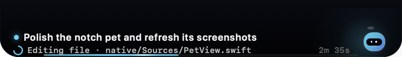 Collapsed notch pet