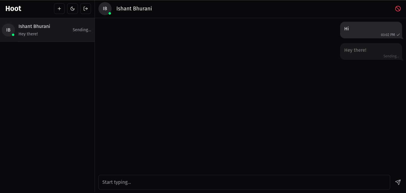 Desktop Optimistic Update Screenshot