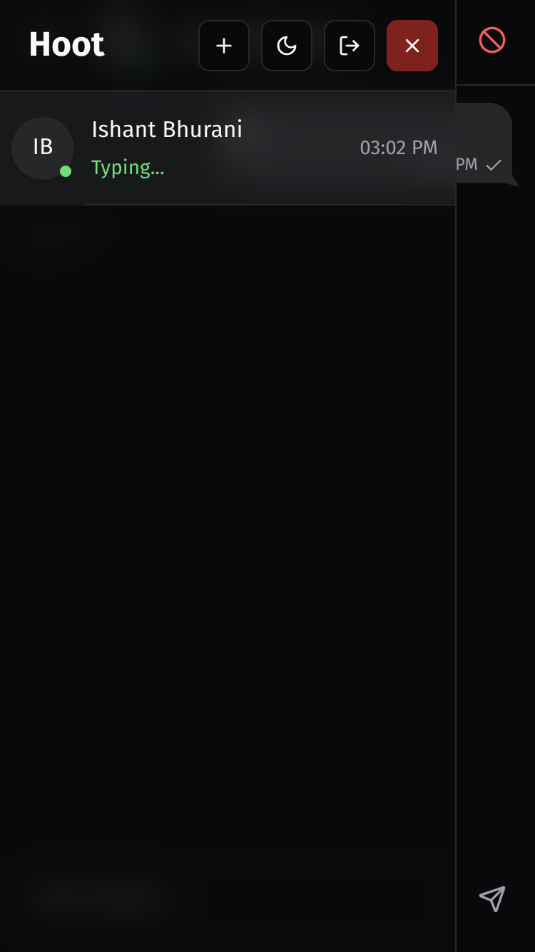 Mobile Typing Sidebar Screenshot