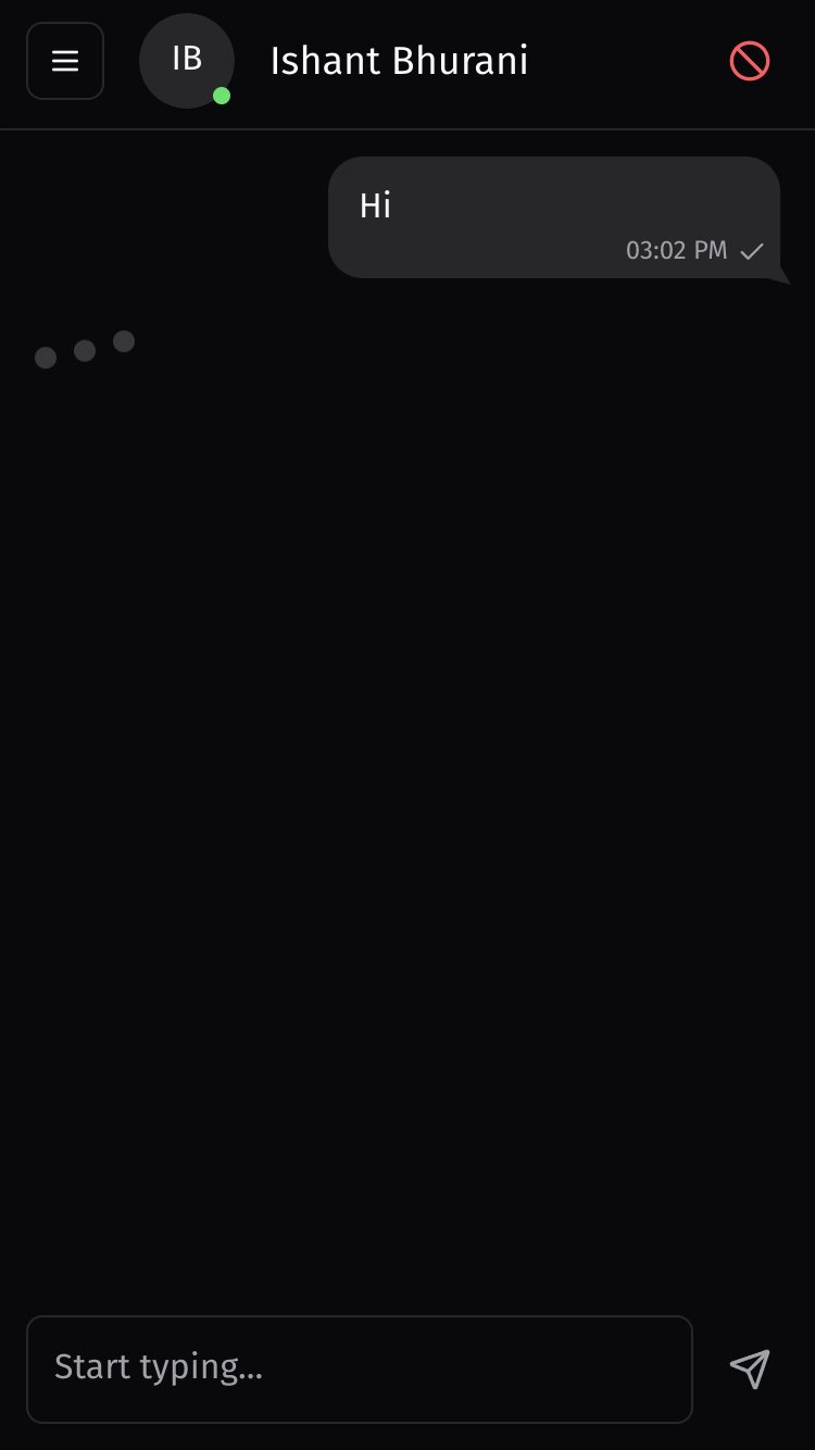 Mobile Typing Screenshot