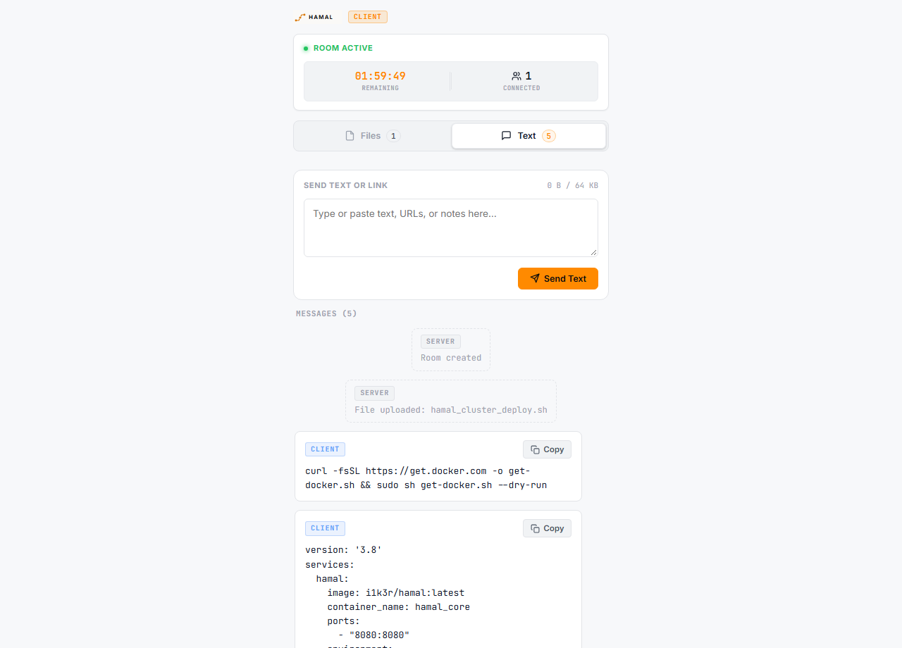HAMAL Client Desktop