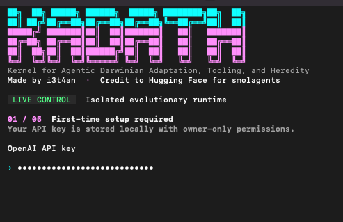 First-time OpenAI API key setup
