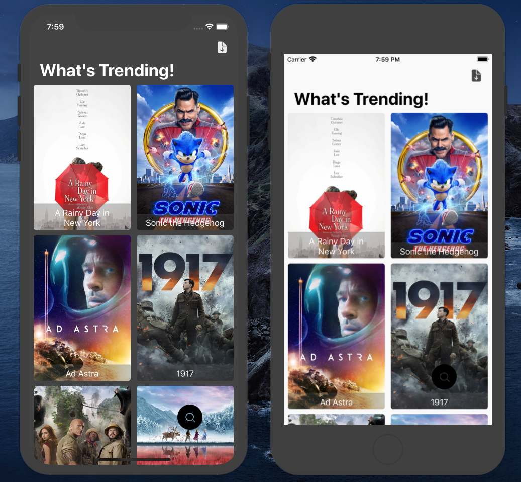 MovieDB iOS 13+ mobile application