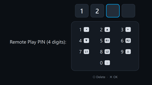 Console PIN with a controller