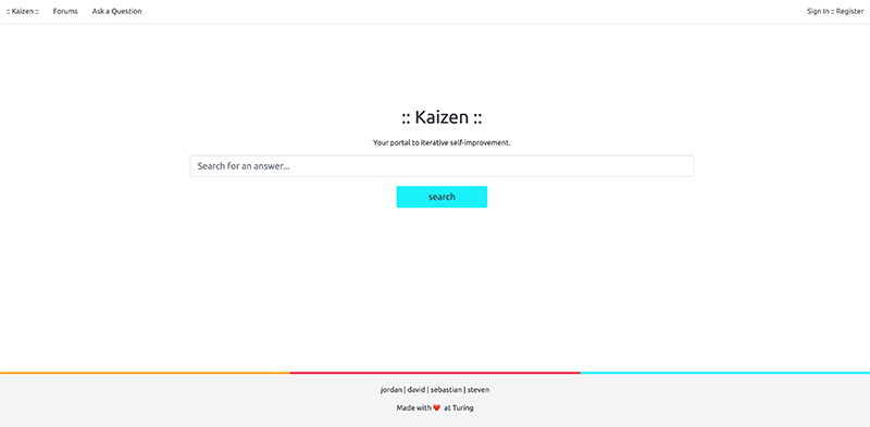 The :: Kaizen :: Landing Page