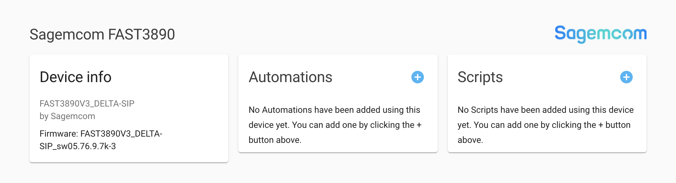 screenshot of a device detail page in Home Assistant