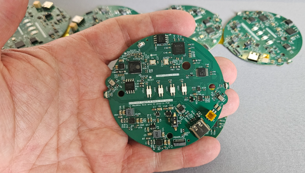 Nest mini drop in, from the project README