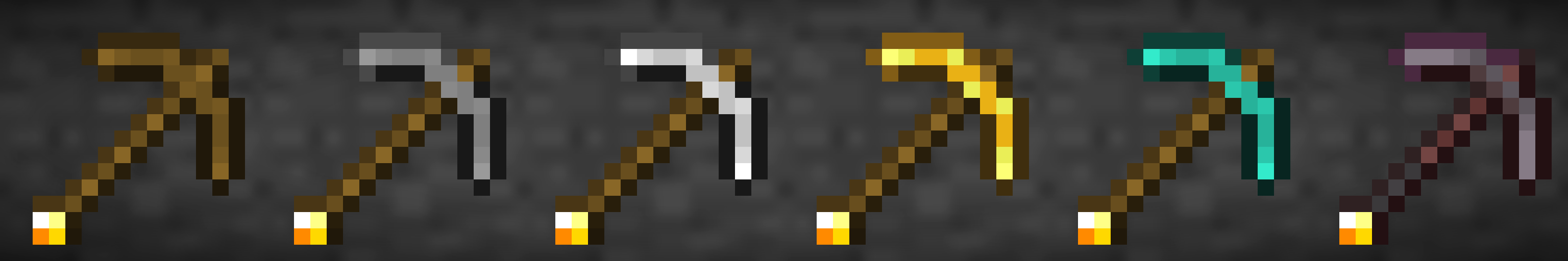 Image of glowing legacy pickaxes