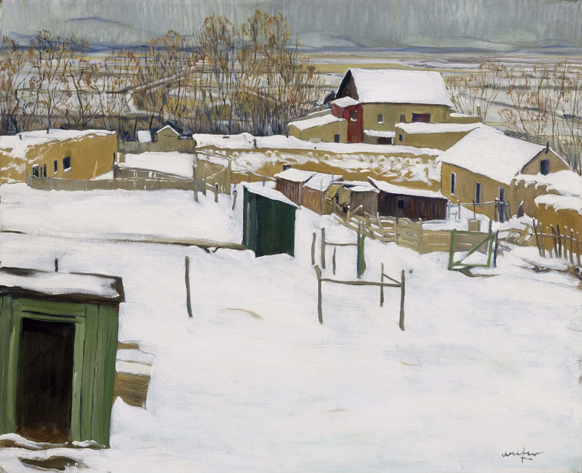 Taos in the Snow-Walter Ufer.webp