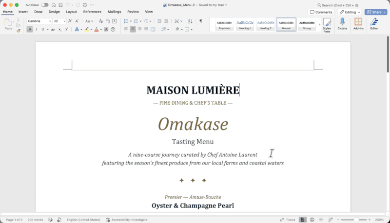 OfficeCLI annual report (Word)