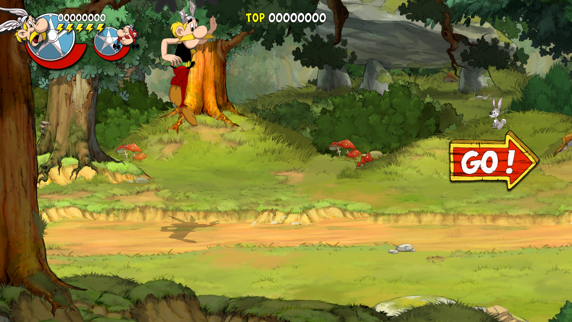 Asterix and Obelix gameplay rendered by PS5PCEM