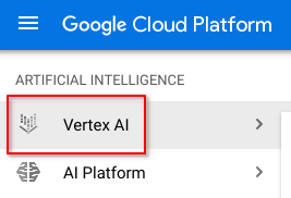 GCP Console: Vertex AI