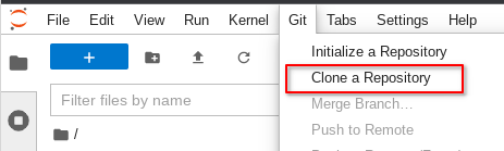 JupyterLab: Clone Repo