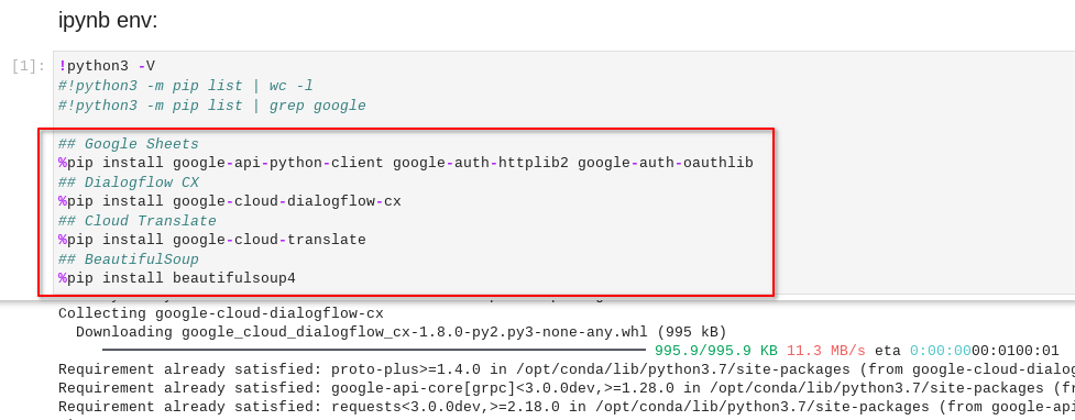 JupyterLab: MAIN Install Dependencies