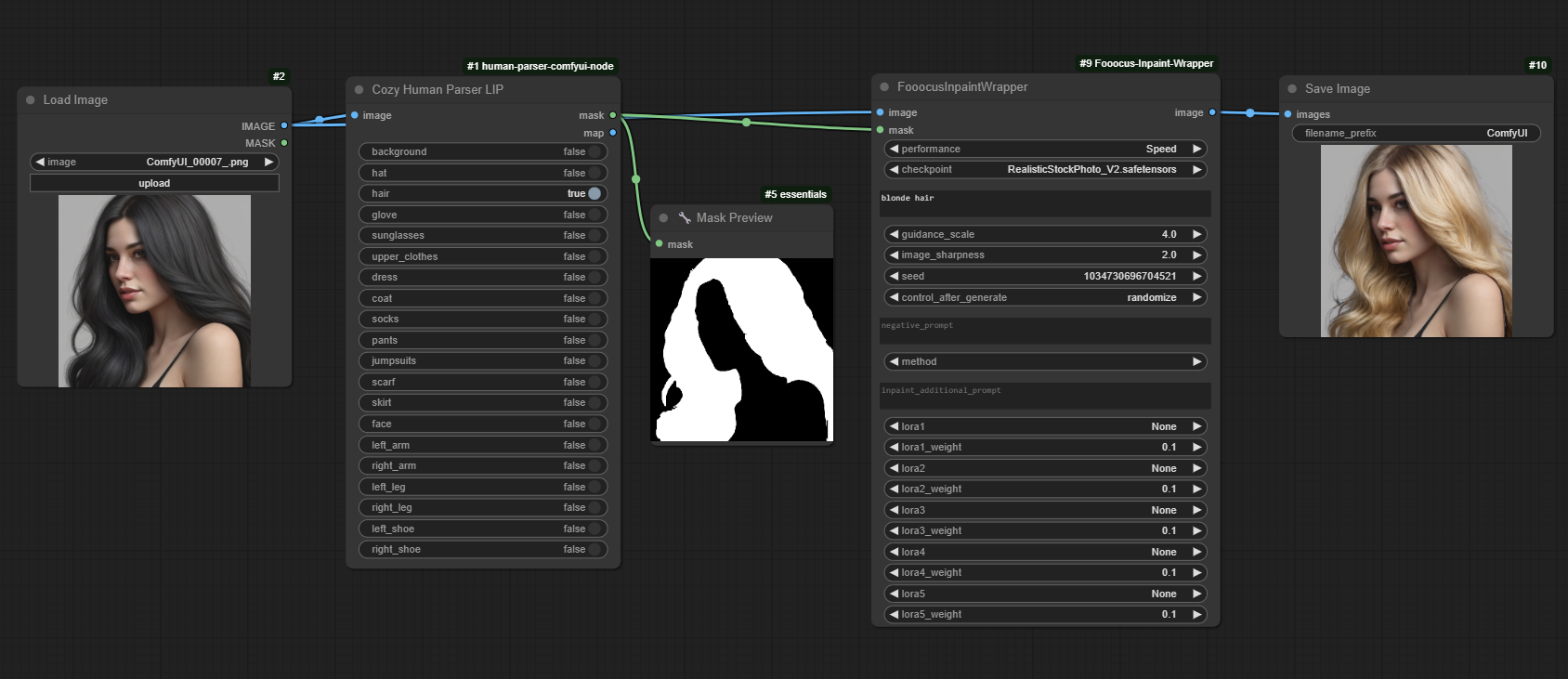 automatic masking workflow