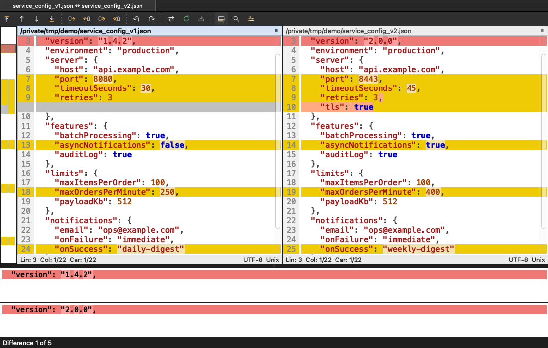 Screenshot of LibreMerge
