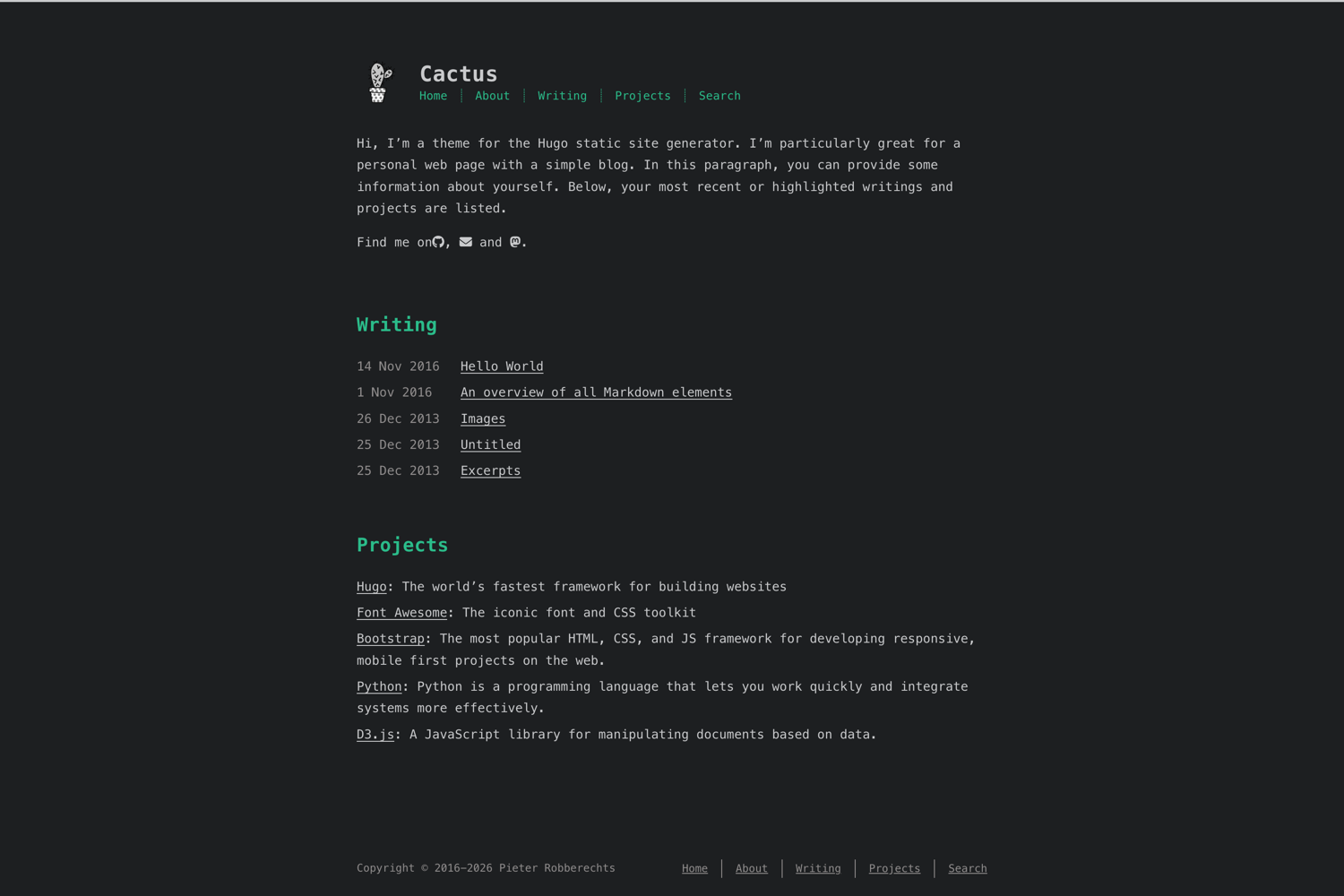 Cactus — dark
