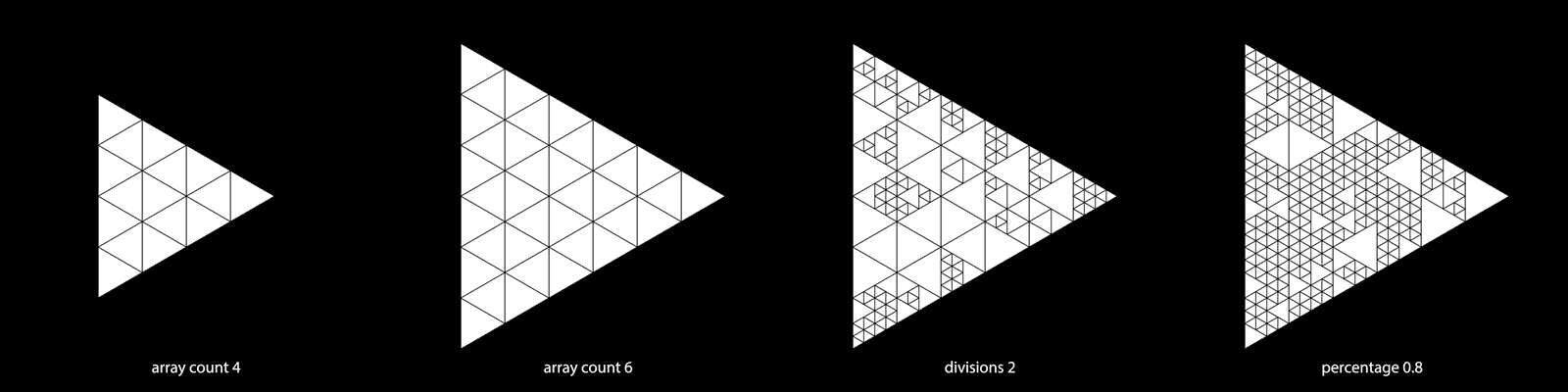 examples of settings for the triangular array