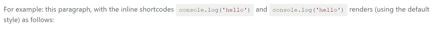 Screenshot of default theme inline syntax-highlighted JavaScript snippets