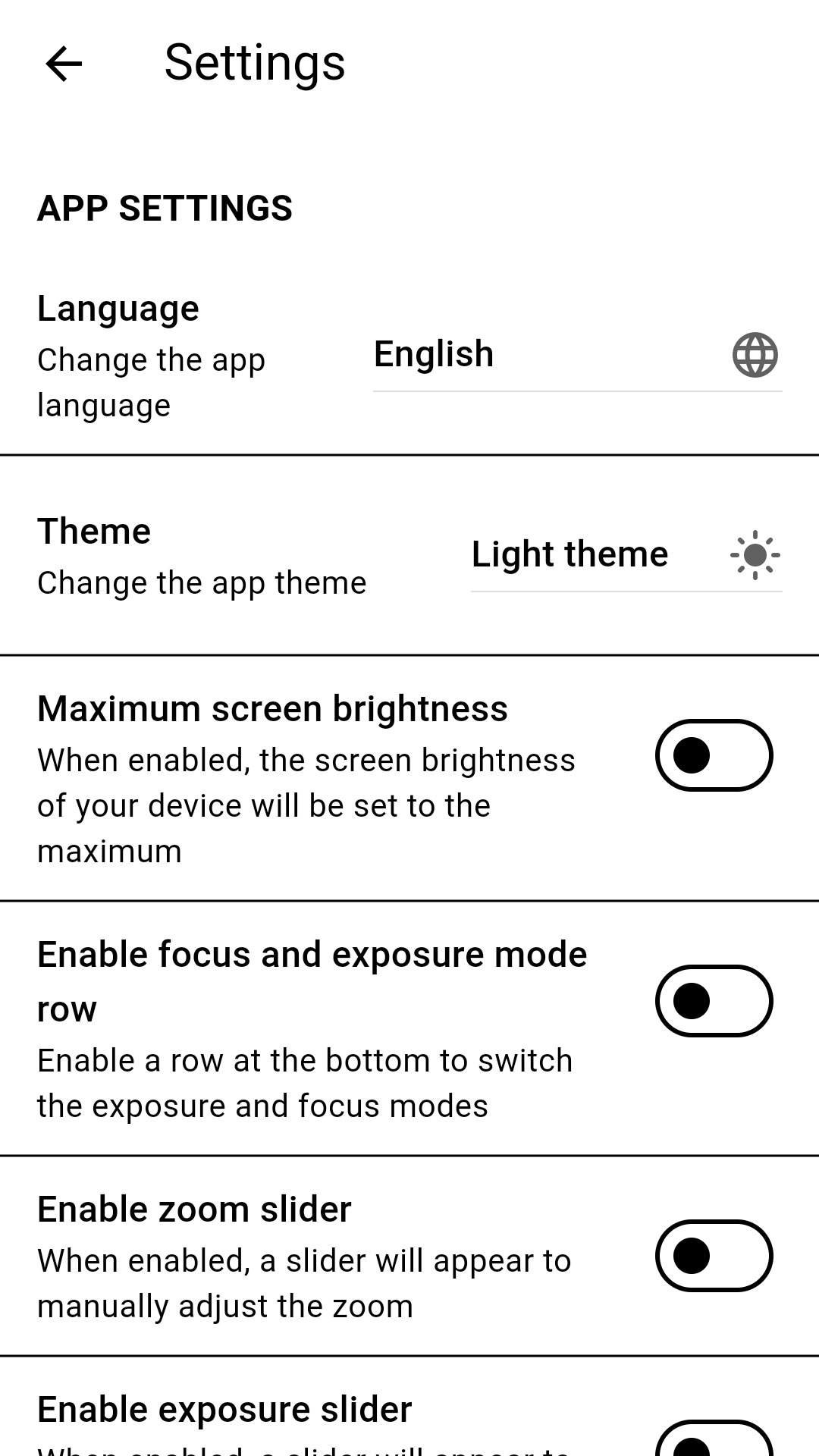 Screenshot 3 of Libre Camera — opens full size