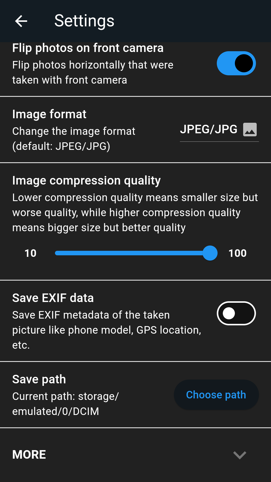 Screenshot 4 of Libre Camera — opens full size