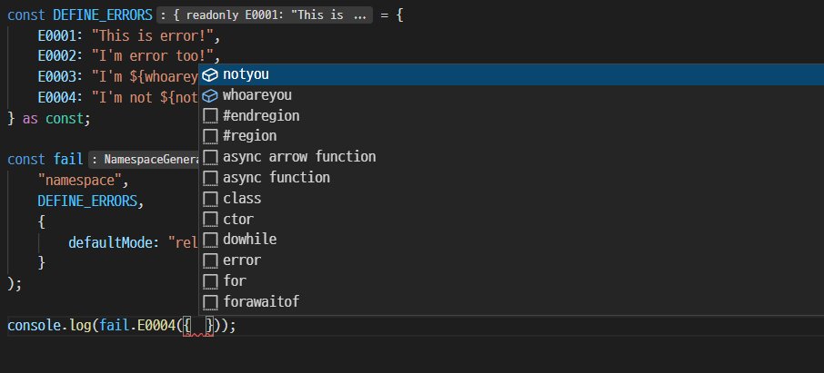 autocomplete tells me that struct has "notyou", "whoareyou" fields