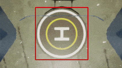 Autonomous landing application with a live camera view