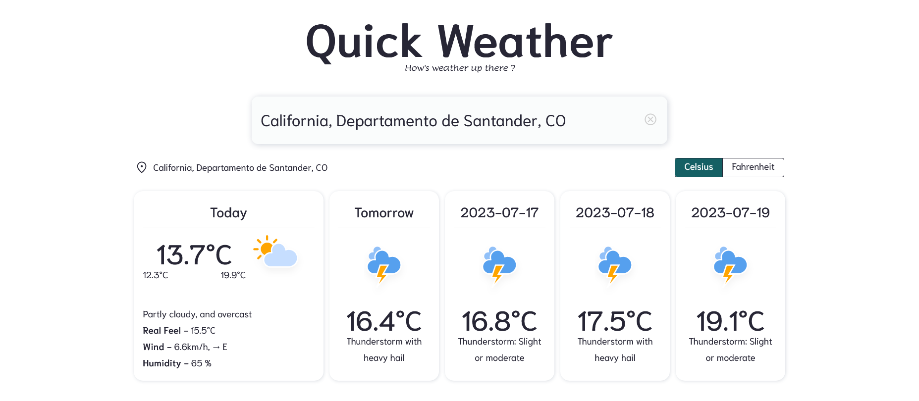 Quick Weather